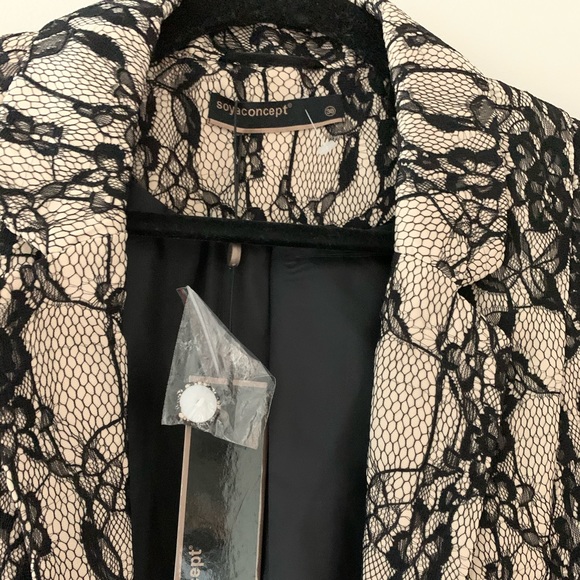 NWT - Soyaconcept Lace Blazer Size 8 - Picture 3 of 6